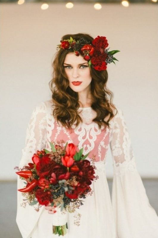 30 stunning ways to wear wedding hair flowers dramatic and sensual red min 680x1024 1 531x800 1