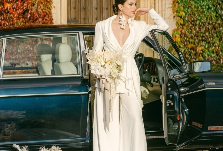 One of wedding suppliers in london - blooming haus bridal bouquet