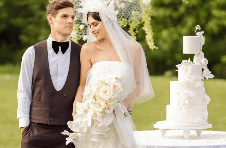 Cascade wedding bouquets