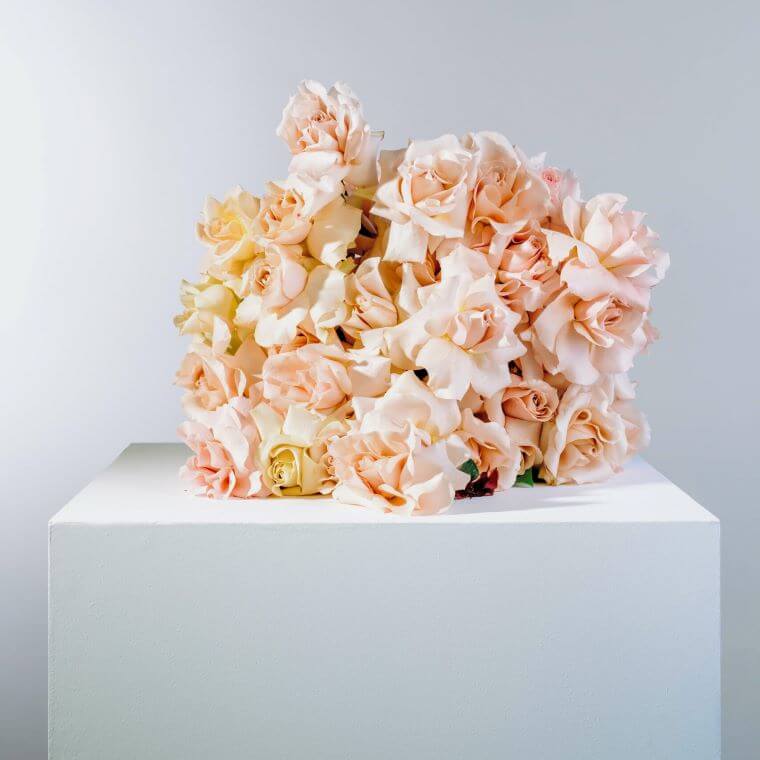 Sandstone rose bouquet from blooming haus