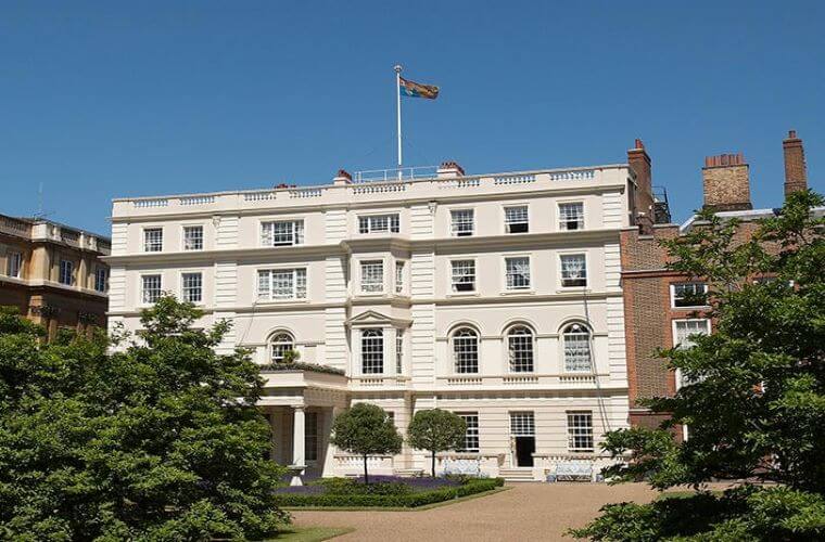 The front of highgrove house