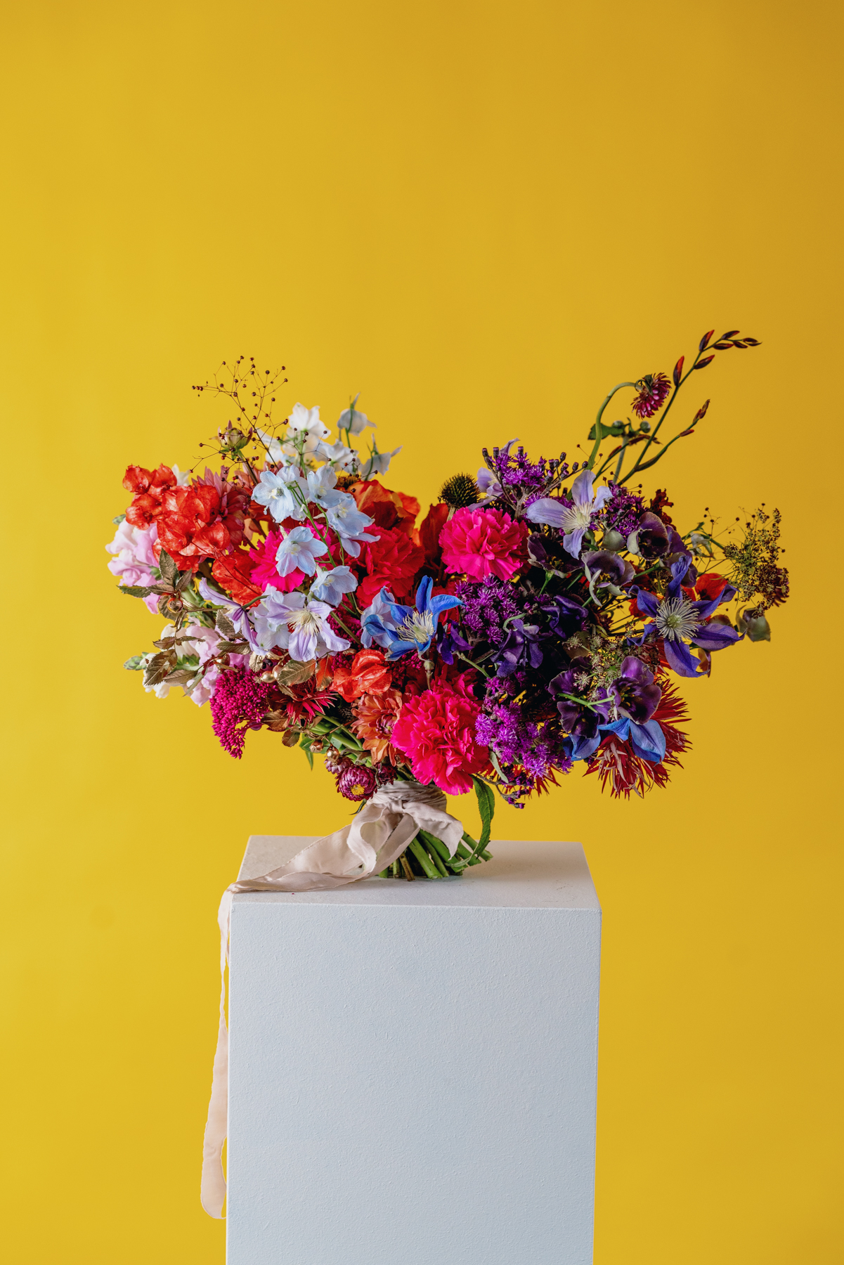 Colourful wedding bouquet