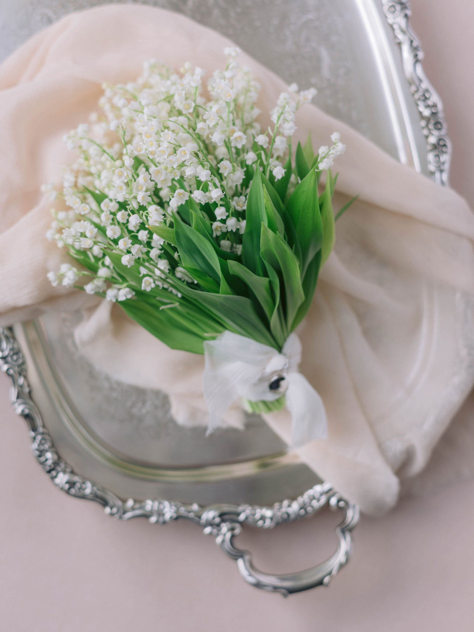 Dainty bridal bouquets