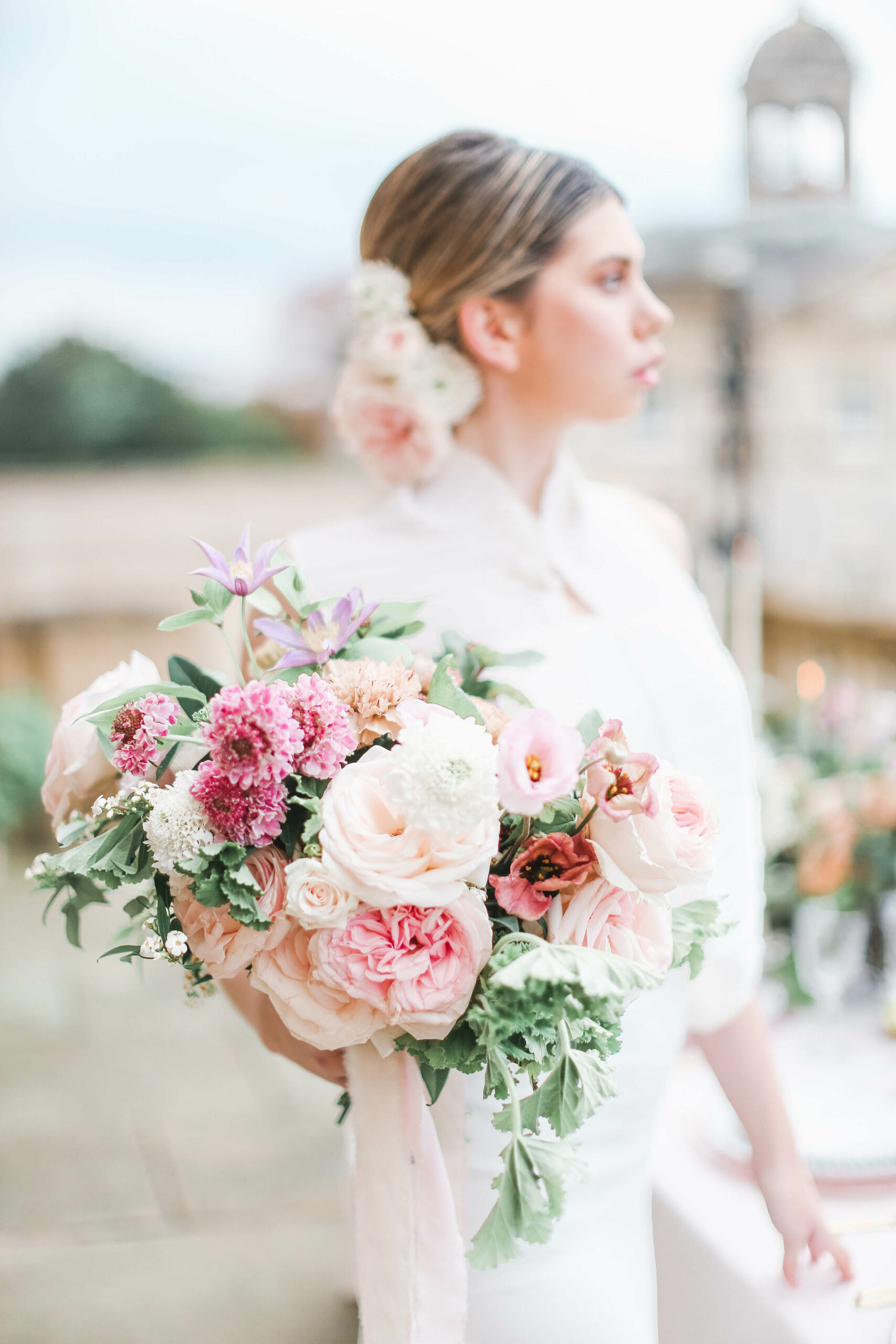 Kirtlington park wedding flowers photoshoot