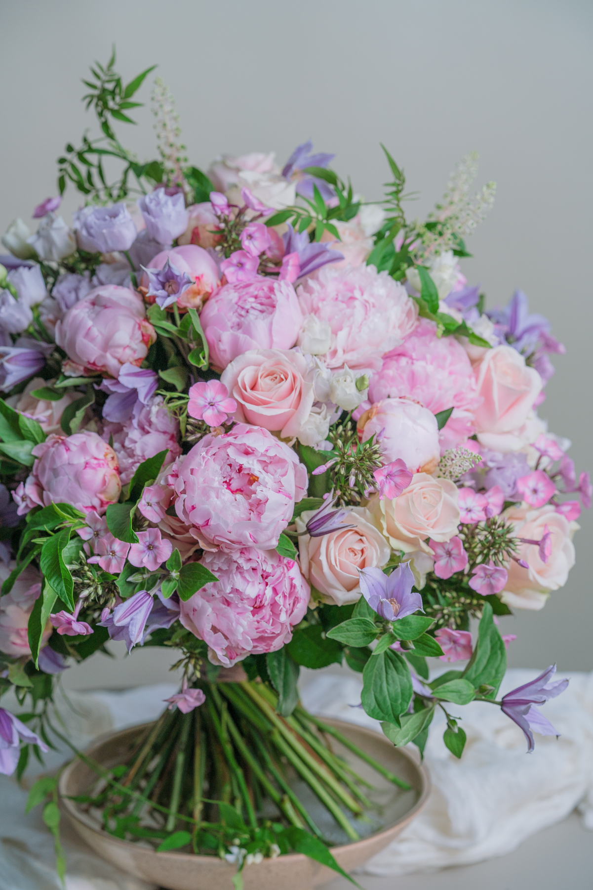 Pink and purple arrangement 09