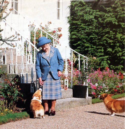 The queen mother at birkhall