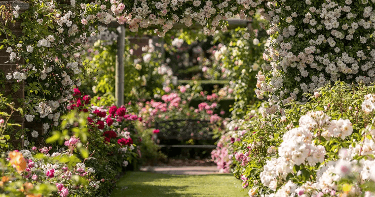 David austin rose garden