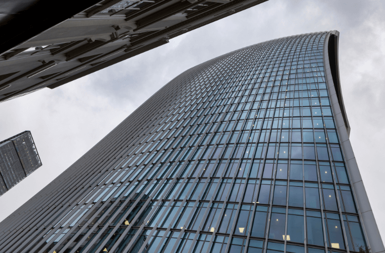 Front view of the fenchurch building home of the sky garden