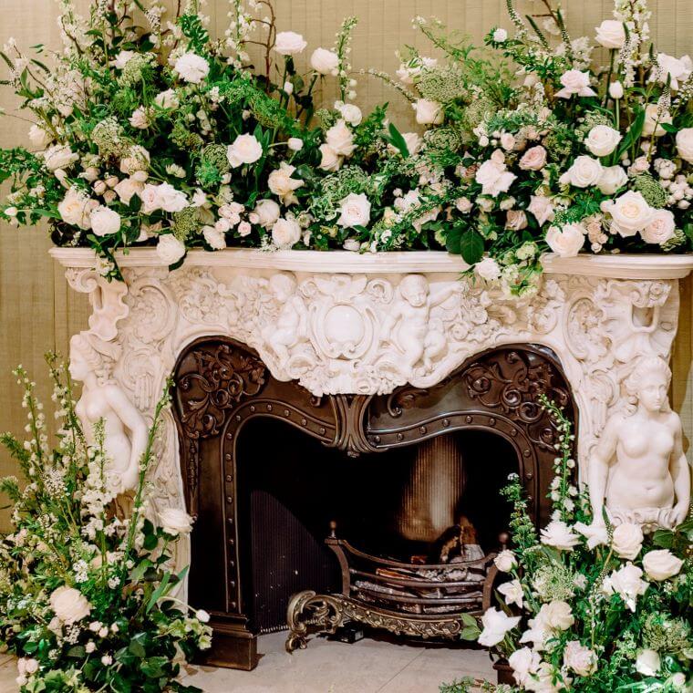 A floral masterpiece created by blooming haus for the vogue party