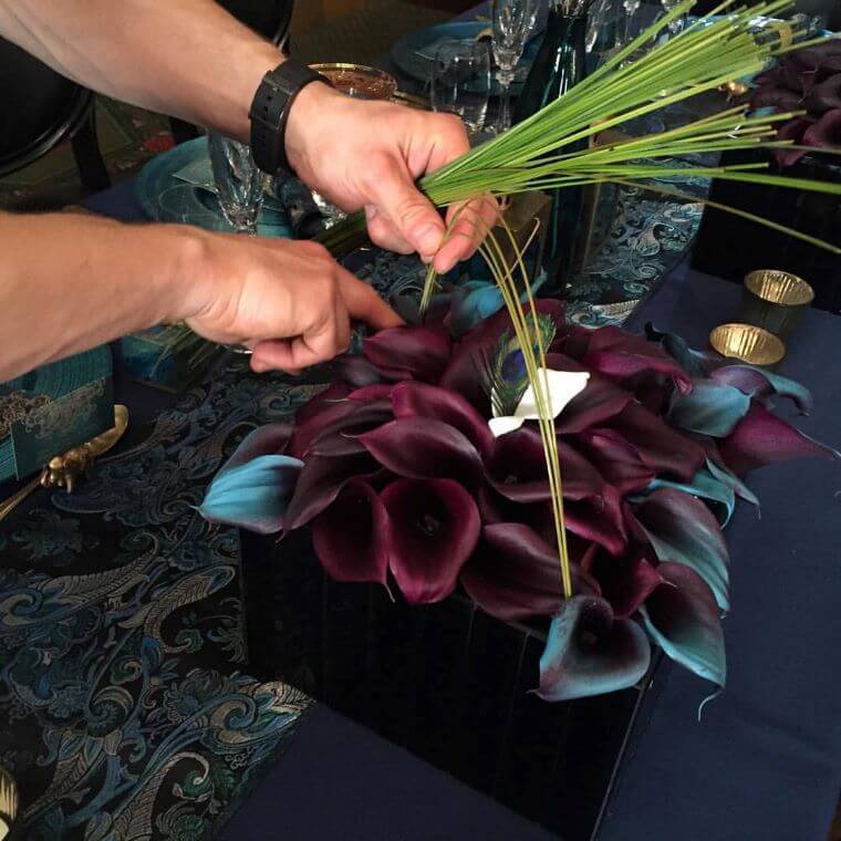 Calla lillies about to be used by a florist