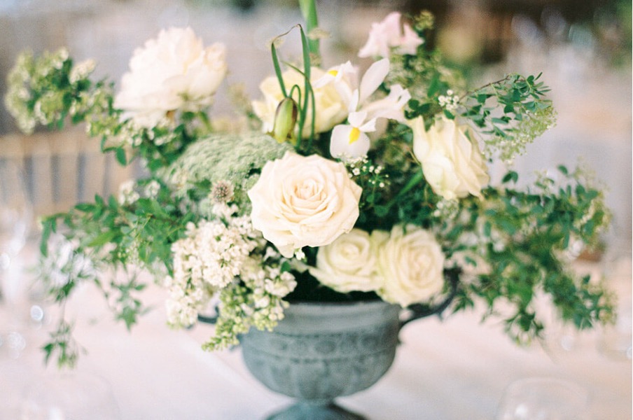 White rose arrangement